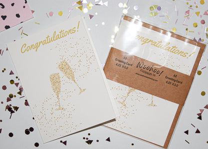 Cheers to You Toast-Worthy Congratulations Greeting Card