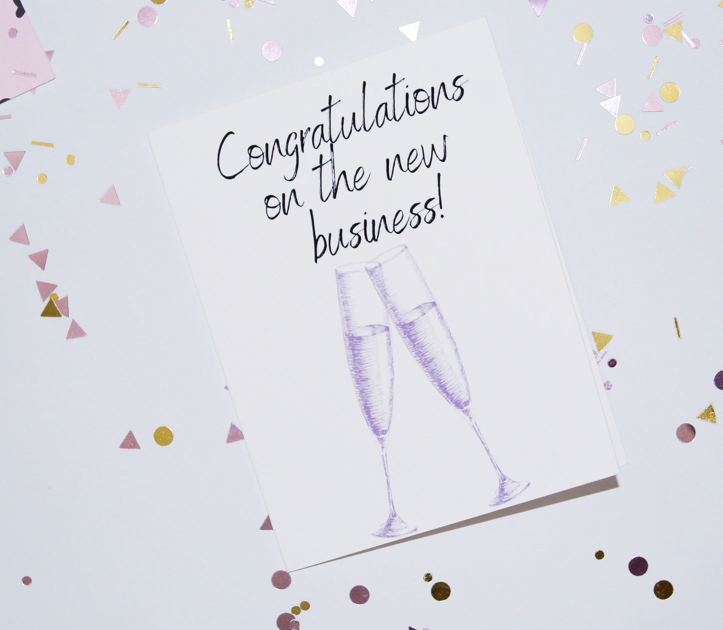 Clink, Toast, Congratulations On The New Business Encouragement Card