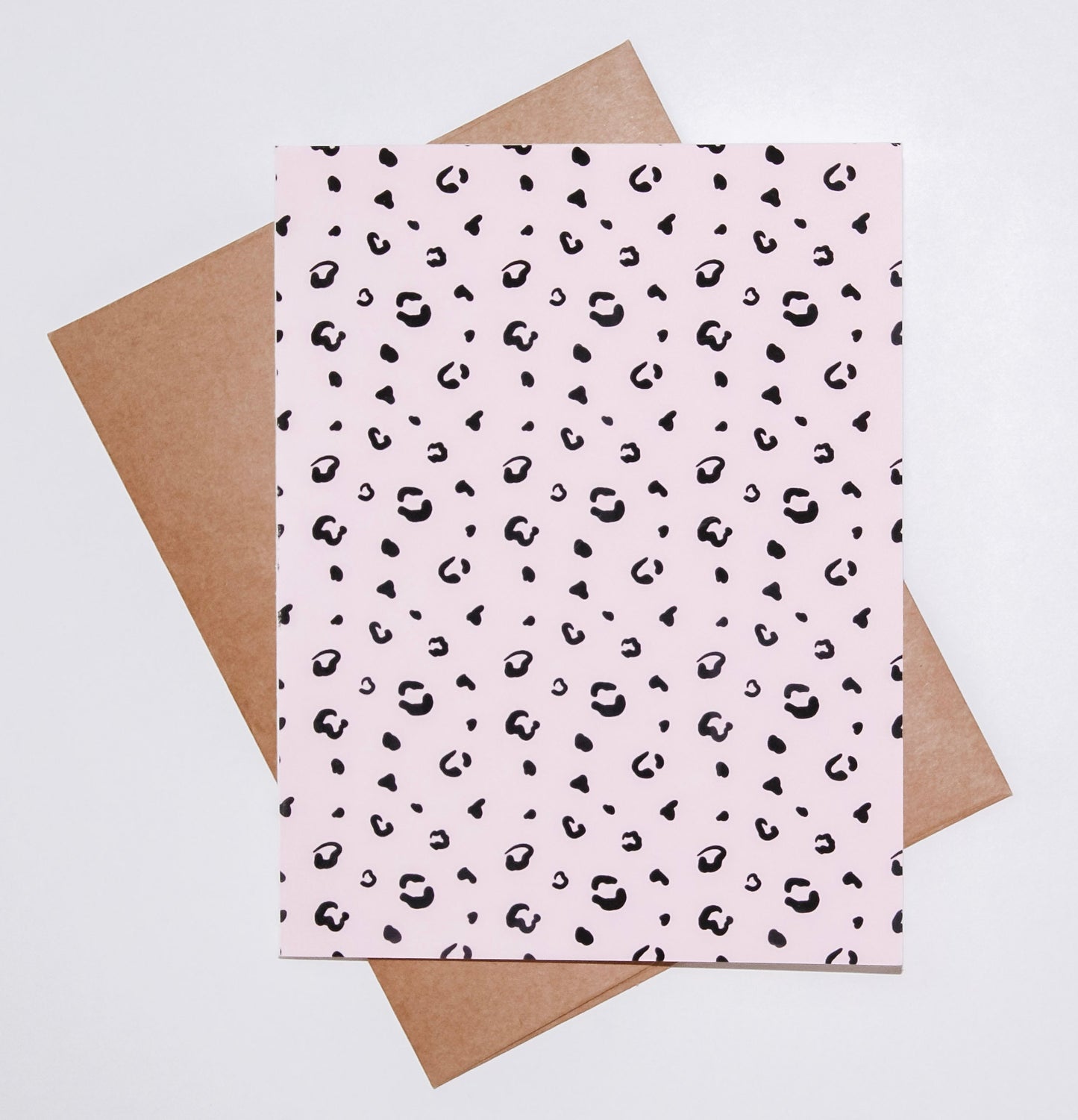 Pink Leopard Collection Blank Card